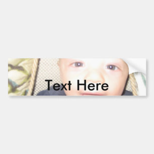 Bumpersticker met aangepaste tekst en Afbeelding