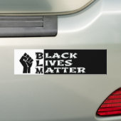 Bumpersticker met bericht Black Lives Matter (Op auto)