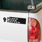 Bumpersticker met bericht Black Lives Matter (Op Truck)