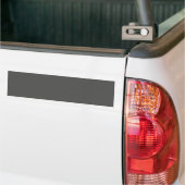 Bumpersticker met Charcoal Gray Background (Op Truck)