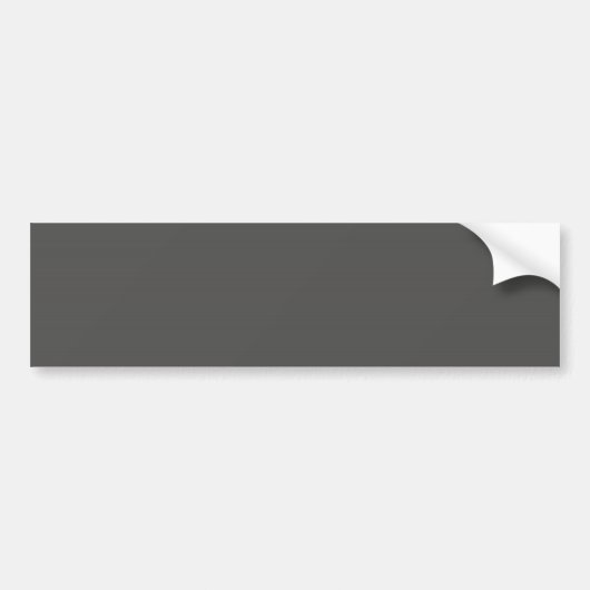 Bumpersticker met Charcoal Gray Background (Voorkant)