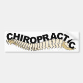 Bumpersticker met chiropractische ruggengraat (Voorkant)