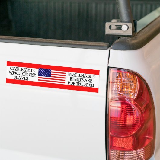 Bumpersticker MET DE BURGERRECHTEN (Op Truck)