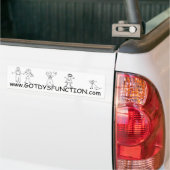 bumpersticker met Dysfunction-website (Op Truck)