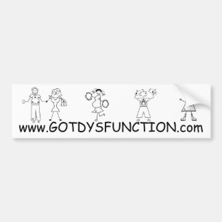 bumpersticker met Dysfunction-website