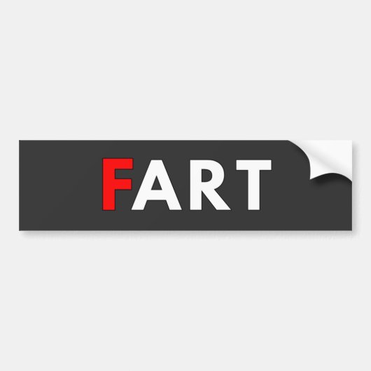 Bumpersticker met F ART-Logo (Voorkant)