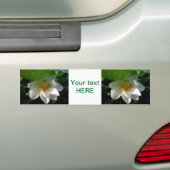 Bumpersticker met fijne witte Lotusventilator (Op auto)