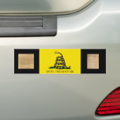 Bumpersticker met Gadsden Flag-Dont Tread Over mij (Op auto)