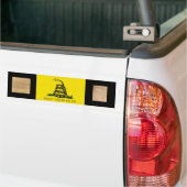 Bumpersticker met Gadsden Flag-Dont Tread Over mij (Op Truck)