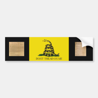 Bumpersticker met Gadsden Flag-Dont Tread Over mij
