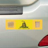 Bumpersticker met Gadsen Flag-Dont Tread Over mij (Op auto)