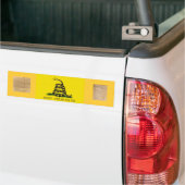 Bumpersticker met Gadsen Flag-Dont Tread Over mij (Op Truck)
