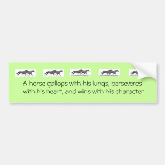 Bumpersticker met galoppingpaarden