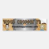 Bumpersticker met houtschoppine (Voorkant)