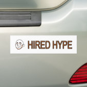Bumpersticker met hype (Op auto)