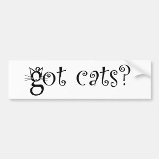 Bumpersticker met katten