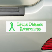 Bumpersticker met lint voor Lyme-bewustzijn (Op auto)