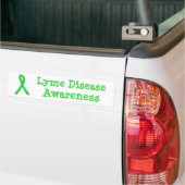 Bumpersticker met lint voor Lyme-bewustzijn (Op Truck)