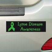 Bumpersticker met lint voor Lyme-bewustzijn (Op auto)
