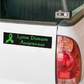 Bumpersticker met lint voor Lyme-bewustzijn (Op Truck)