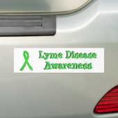 Bumpersticker met lint voor Lyme-bewustzijn (Op auto)