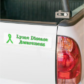 Bumpersticker met lint voor Lyme-bewustzijn (Op Truck)