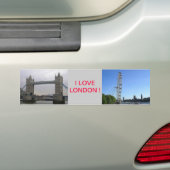 Bumpersticker met London Eye Ferris Wheel (Op auto)