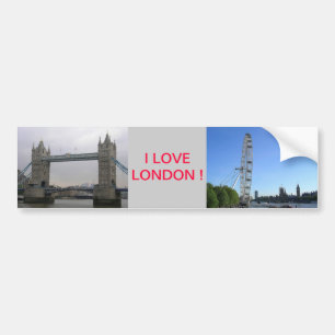 Bumpersticker met London Eye Ferris Wheel