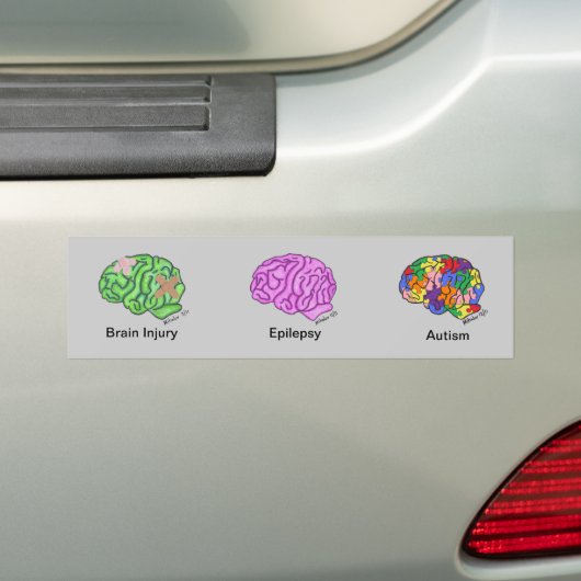 Bumpersticker met meerdere remmen (Op auto)
