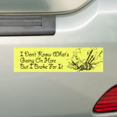 bumpersticker met octo-pipetten (Op auto)