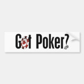 Bumpersticker met poker (Voorkant)
