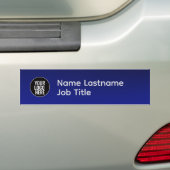 Bumpersticker met professionele naam en logo (Op auto)