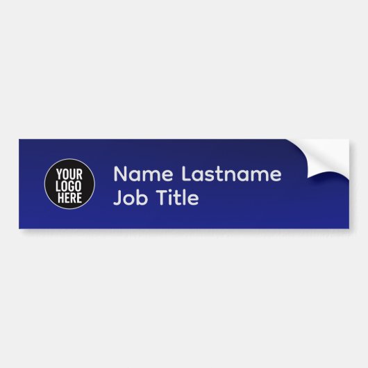 Bumpersticker met professionele naam en logo (Voorkant)