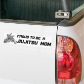 Bumpersticker met Proud om een jiujitsu-moeder te  (Op Truck)