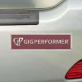 Bumpersticker met rode GP logo (Op auto)