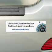 Bumpersticker met snijpictogram (Op auto)