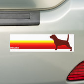 Bumpersticker Met Strepen Beagle (Op auto)
