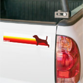 Bumpersticker Met Strepen Beagle (Op Truck)