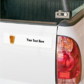 Bumpersticker met volle Golden Beer (Op Truck)