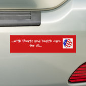 Bumpersticker - MET VRIJHEID/GEZONDHEIDSZORG VOOR (Op auto)