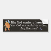 bumpersticker Mijn God op Blu (Voorkant)