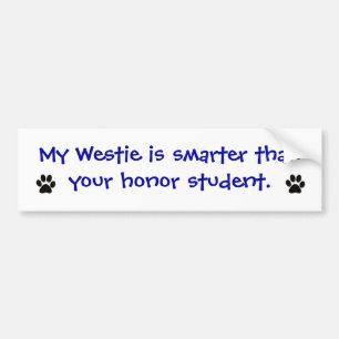 Bumpersticker - Mijn stropdas is slimmer