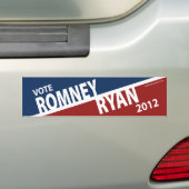 Bumpersticker Mitt Romney Paul Ryan 2012 (Op auto)