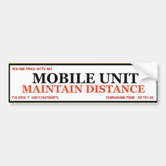 Bumpersticker mobiele eenheid - Tailgate Deterrent
