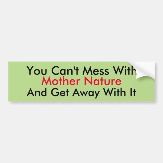 Bumpersticker Moeder Natuur (Voorkant)