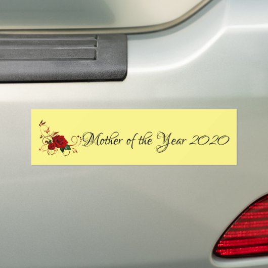 Bumpersticker moeder van het jaar 2020 (Op auto)
