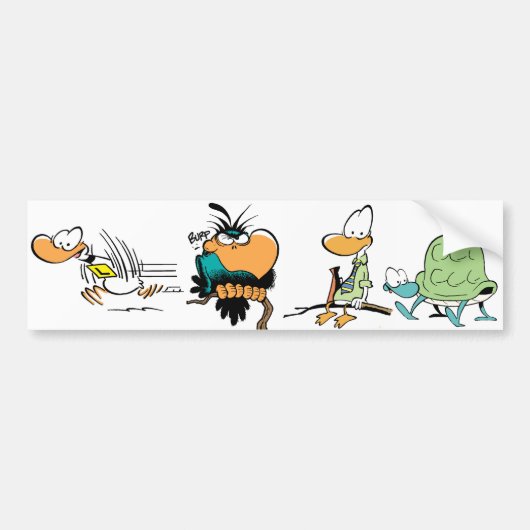 Bumpersticker moerasdieren (Voorkant)