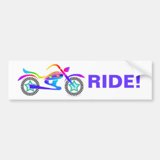 Bumpersticker motorfiets Bike Biker