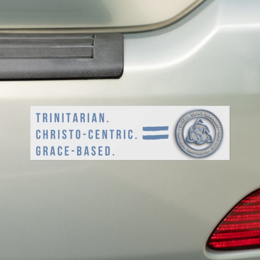 Bumpersticker - Motto (wit) (Op auto)