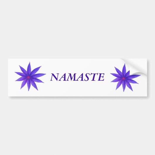 bumpersticker NAMASTE (Voorkant)